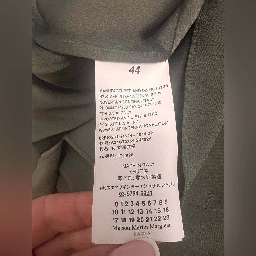 Maison Martin Margiela Line 1 Silk Blend Deconstructed Shirt Dress IT 44 (8) - Picture 11 of 13